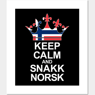 Keep Calm And Snakk Norsk (Norge) Posters and Art